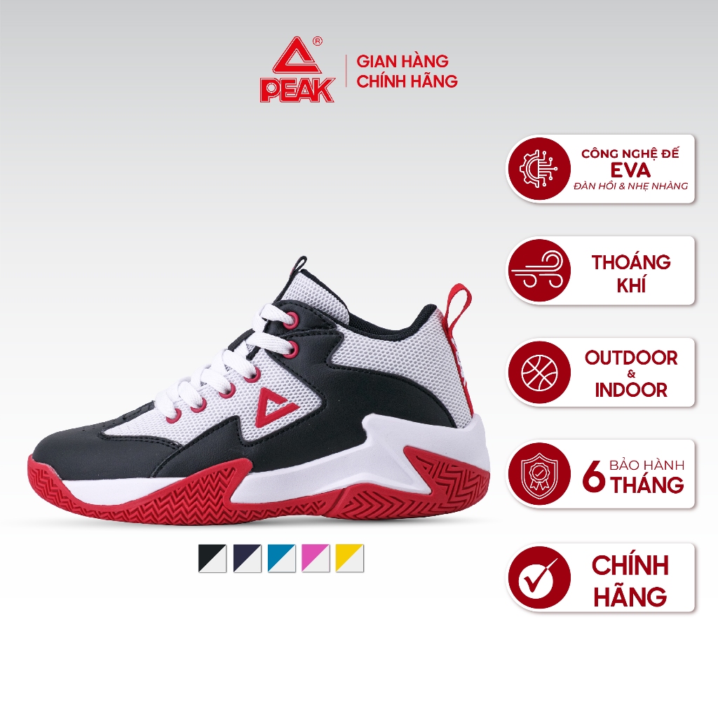 Ảnh Giày bóng rổ trẻ em PEAK Basketball KID Game 2 công nghệ đệm đế EVA EK3920A 1