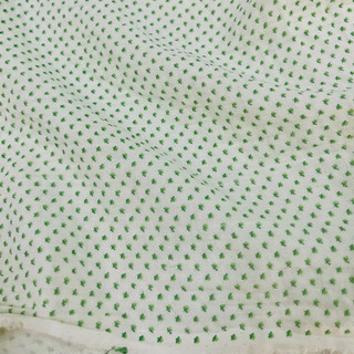 Vải Xô 2 Lớp Cotton 100% In Hoa Nhí Xanh Nhạt Pastel Mềm Rũ Khổ 1m40