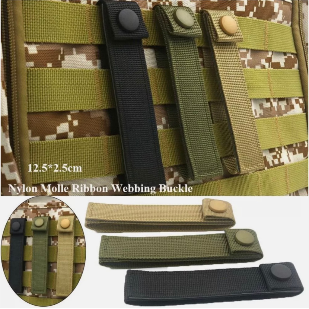 Dây khoá Molle kẹp ba lô , túi xách chiến thuật_Buckle Outdoor Tool