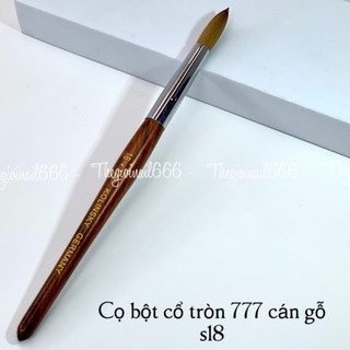 Cọ Đắp Bột Kolinsky Chengsu 777 Cán Gỗ Cao Cấp – Lông Chồn Chuẩn Size S14 S16 S18 S20 Bấm Đầu Sẵn | Thegioinail666