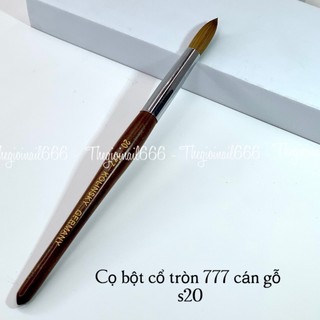 Cọ Đắp Bột Kolinsky Chengsu 777 Cán Gỗ Cao Cấp – Lông Chồn Chuẩn Size S14 S16 S18 S20 Bấm Đầu Sẵn | Thegioinail666