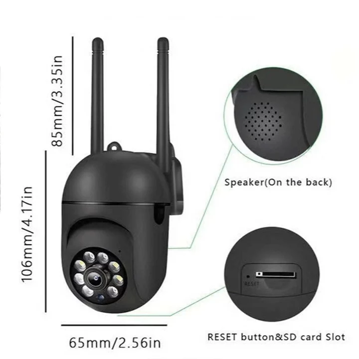 Wi-Fi Security Camera – with Mic – 7