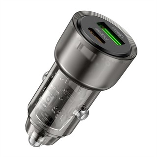 Tẩu sạc ô tô / Cốc sạc xe hơi Hoco Z52 max 38W, USB-A QC3.0 18W và TypeC PD 20W - Phụ Kiện Nhất Tín