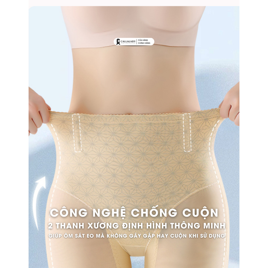 Quần nịt bụng nâng mông Callalady gen bụng dưới cho mẹ sau sinh siết đùi chất liệu vải lưới thông thoáng 31