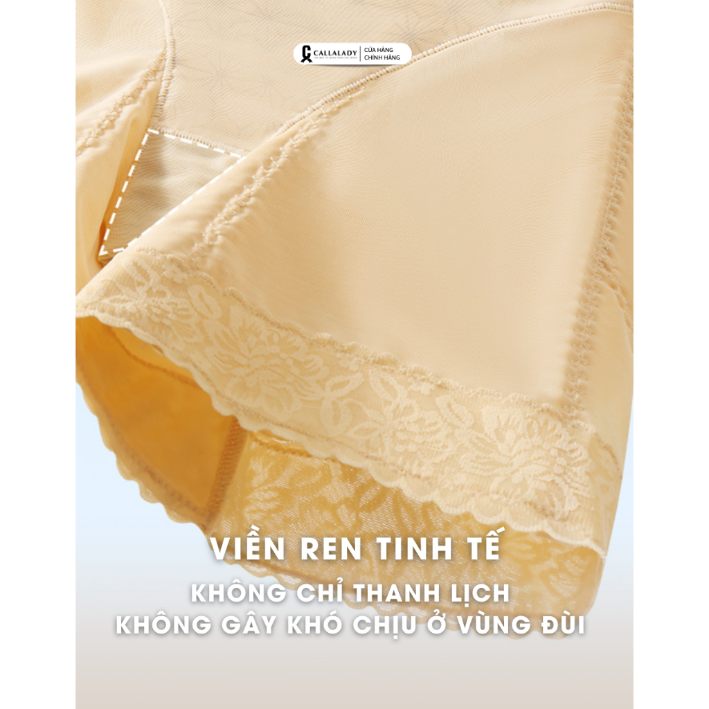 Quần nịt bụng nâng mông Callalady gen bụng dưới cho mẹ sau sinh siết đùi chất liệu vải lưới thông thoáng 31