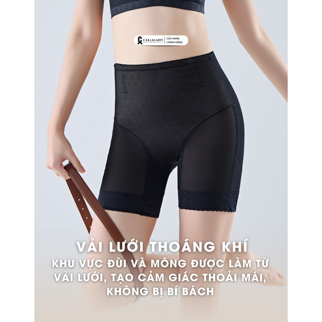 Quần nịt bụng nâng mông Callalady gen bụng dưới cho mẹ sau sinh siết đùi chất liệu vải lưới thông thoáng 31