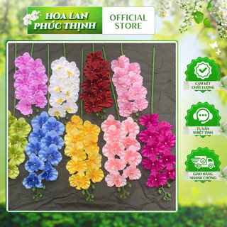 Cành Lan xoăn 98cm chất liệu vải lụa #lan_xoăn #lan_hồ_điệp #hoa_trang_trí_cao_cấp