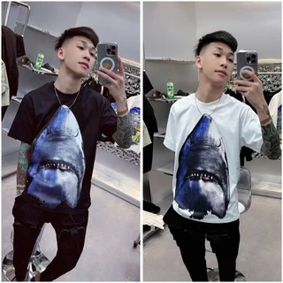 Áo Thun Nam DSQ Cá Mập  Siêu Cấp Kiểu Dáng Form Cổ Ôm Thời Trang Nam Phù Hợp Cho Cả Nam Và Nữ cá mập 2025
