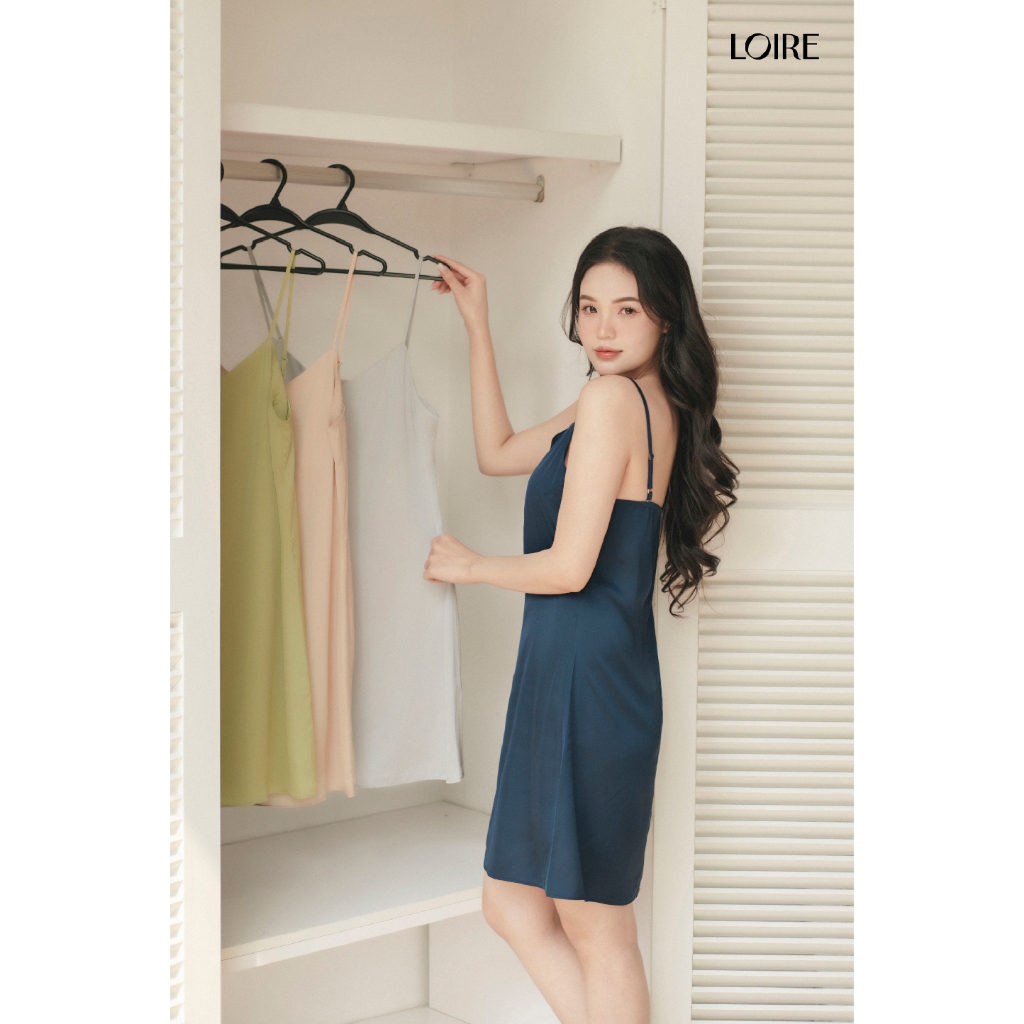 Váy Ngủ Lụa Mềm Mịn Basic Loirechic VNS24