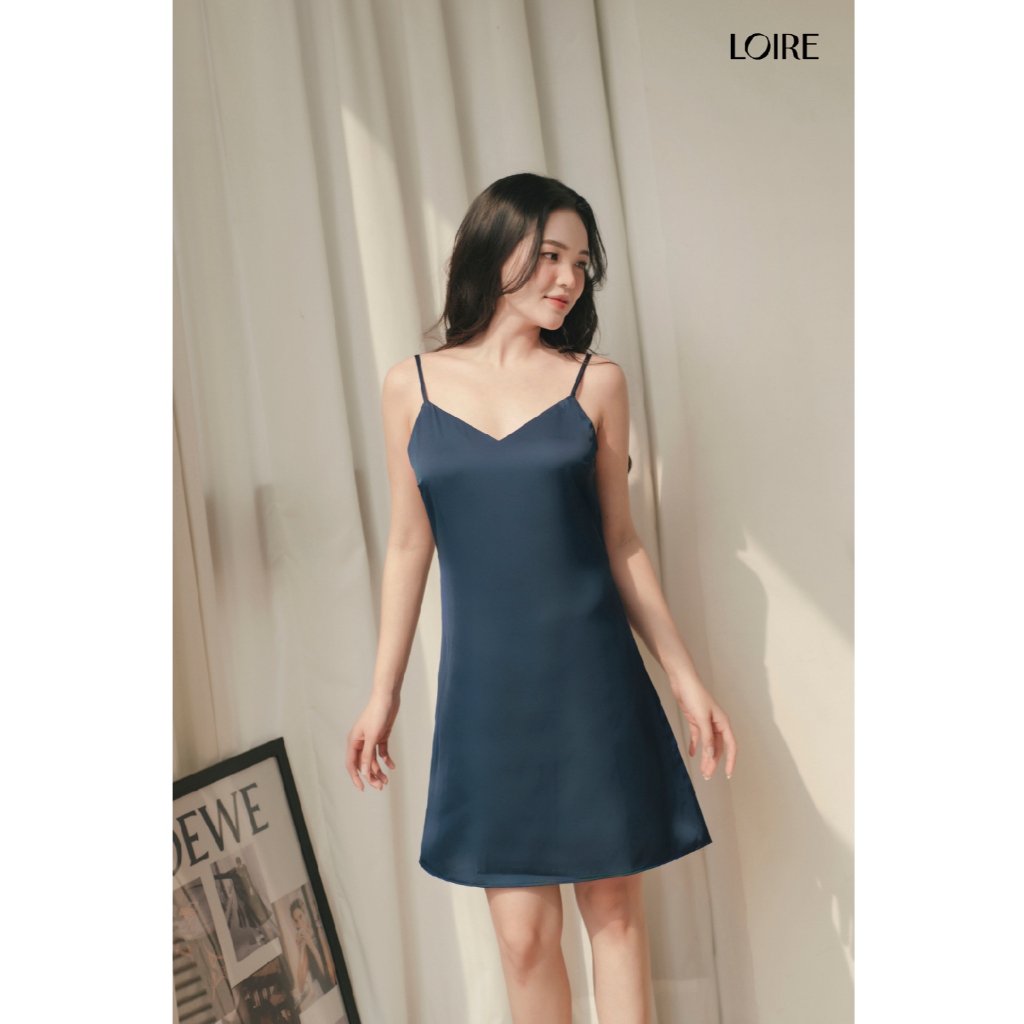 Váy Ngủ Lụa Mềm Mịn Basic Loirechic VNS24