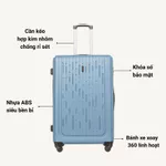 Vali Kéo LUG Aber MHL010 Size 20/ Size 24 Nhựa ABS hạn chế trầy xước - Khóa số bảo mật an toàn — ảnh 4