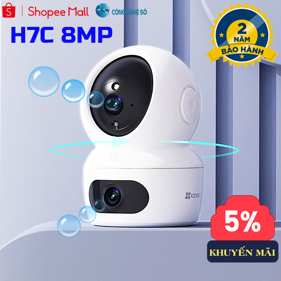 Camera Wifi EZVIZ H7C 8MP - 2 mắt Nhìn 2 Khung- Đàm Thoại 2 Chiều- Có ...