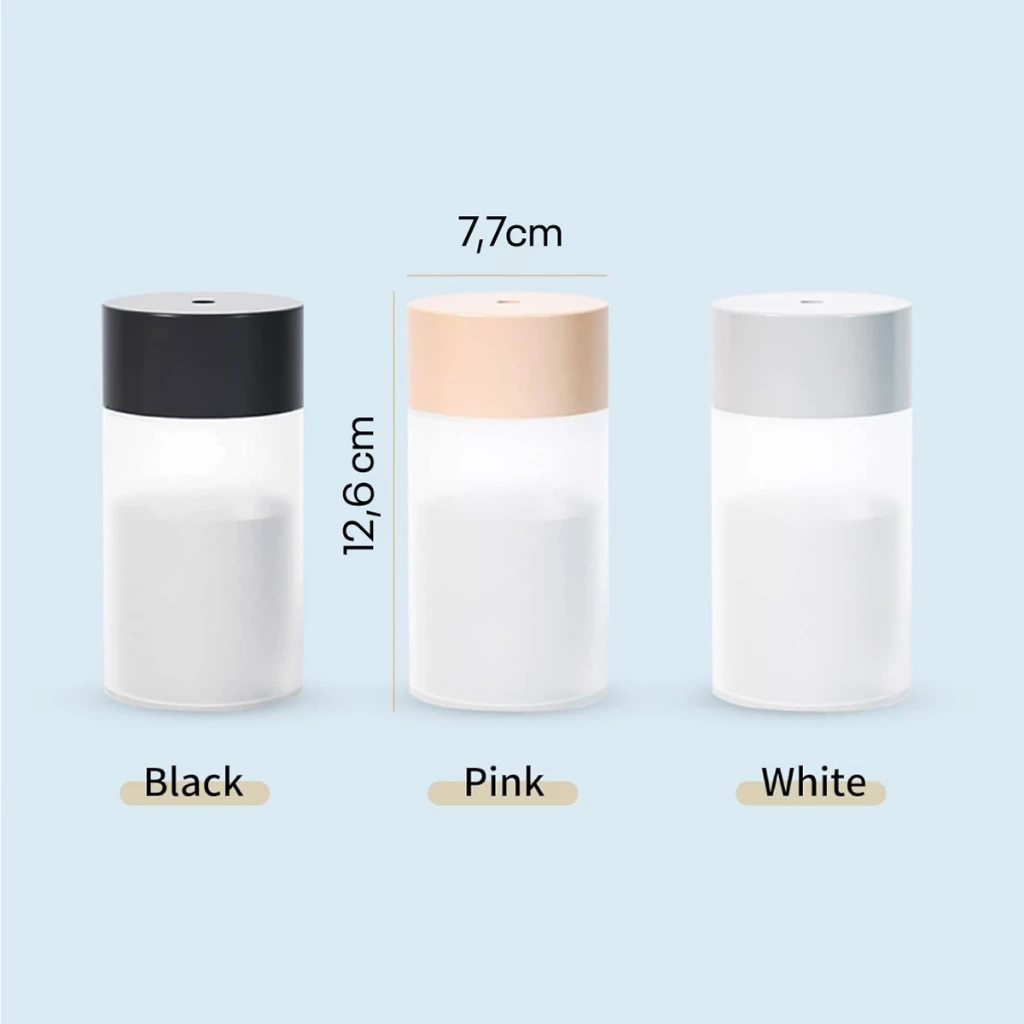 Máy tạo ẩm phun sương mini tích hợp đèn ngủ 2 chế độ, [Quà tặng Fujihome] đèn trang trí xông tinh dầu