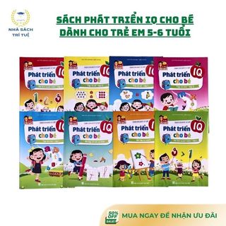 [Chuẩn NXB] Sách phát triển IQ cho bé dành cho trẻ 5-6 tuổi (Bộ 8 quyển)