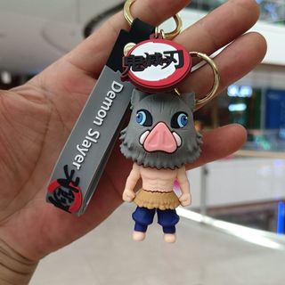 Móc Khóa Tanjiro, Zenitsu, Inosuke, Demon Slayer, Anime, yaiba,Quà Tặng Dễ Thương