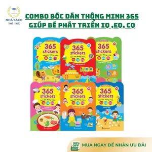 Sách – Combo bóc dán thông minh 365 giúp bé phát triển IQ, EQ, CQ
