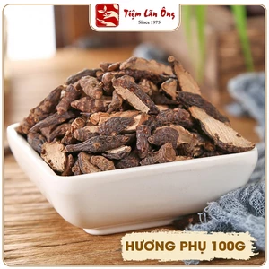 Hương phụ khô 100g, củ gấu tàu đã sơ chế, thơm, sạch, không lẫn tạp chất - Lãn Ông