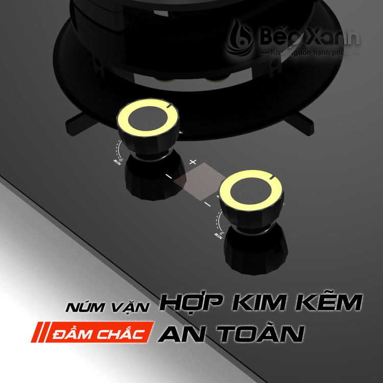 Ảnh Bếp Gas Lật Cao Cấp Mẫu 2025 Bigstone BG-7644LCD-Y - Sử Dụng Gas - Có Hẹn Giờ - Chính Hãng (Đã kèm pin) 4