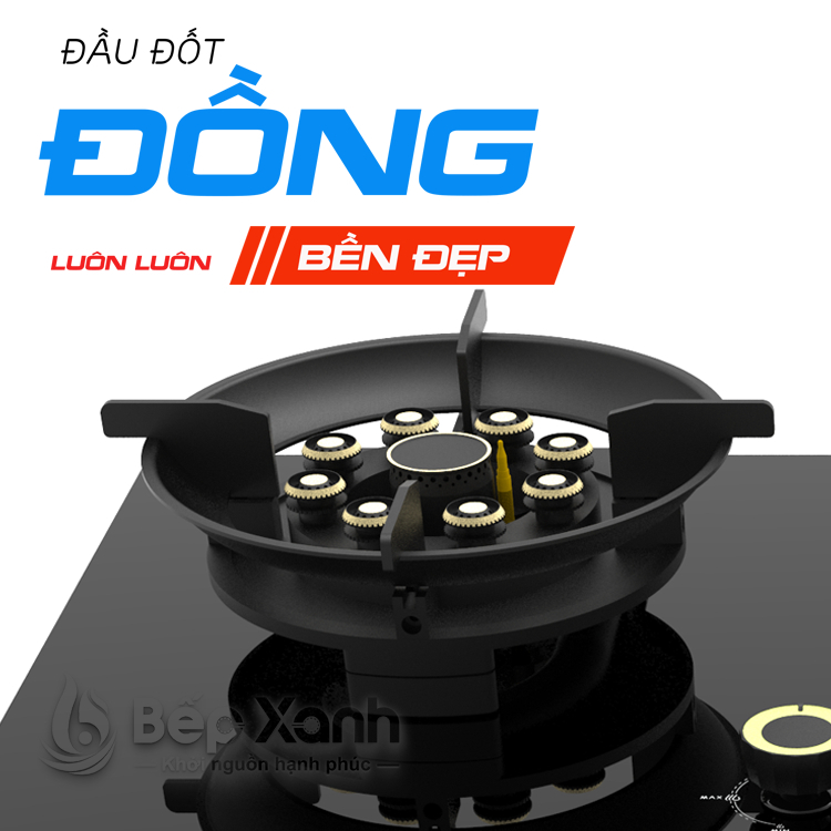 Ảnh Bếp Gas Lật Cao Cấp Mẫu 2025 Bigstone BG-7644LCD-Y - Sử Dụng Gas - Có Hẹn Giờ - Chính Hãng (Đã kèm pin) 3