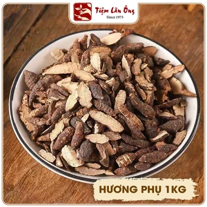 Hương phụ khô 1kg, củ gấu tàu đã sơ chế, thơm, sạch, không lẫn tạp chất - Lãn Ông