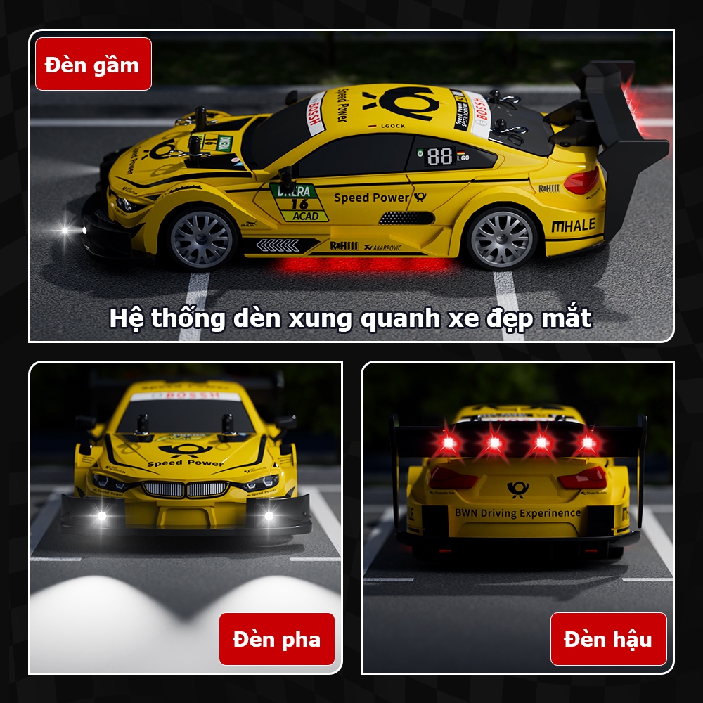 Xe ô tô điều khiển từ xa Drift RC 1:20 tốc độ cao mẫu mới pin sạc cao cấp giá rẻ, đồ chơi ô tô điều khiển từ xa BOBIKIDS