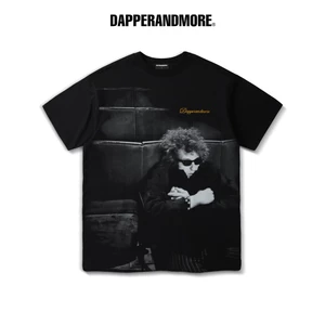 Áo Thun Unisex DAPPERANDMORE "DYLAN T-SHIRT" Form Rộng Oversize 100% Cotton 250GSM - Đen