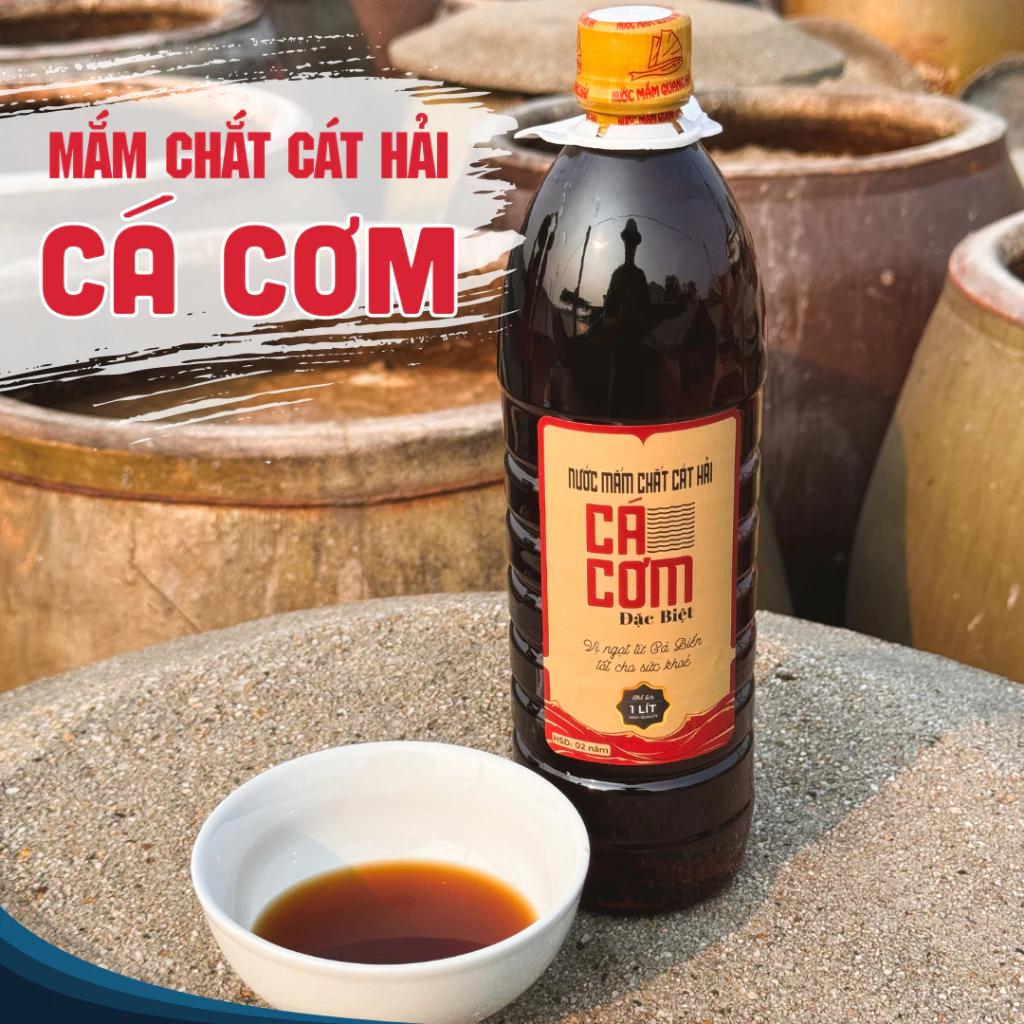 Mắm Chắt Cá Cơm Cát Hải - Quang Hải, Ủ Chum Trên 2 Năm, Đậm Đà Hương Vị Truyền Thống, Chai 1 lít