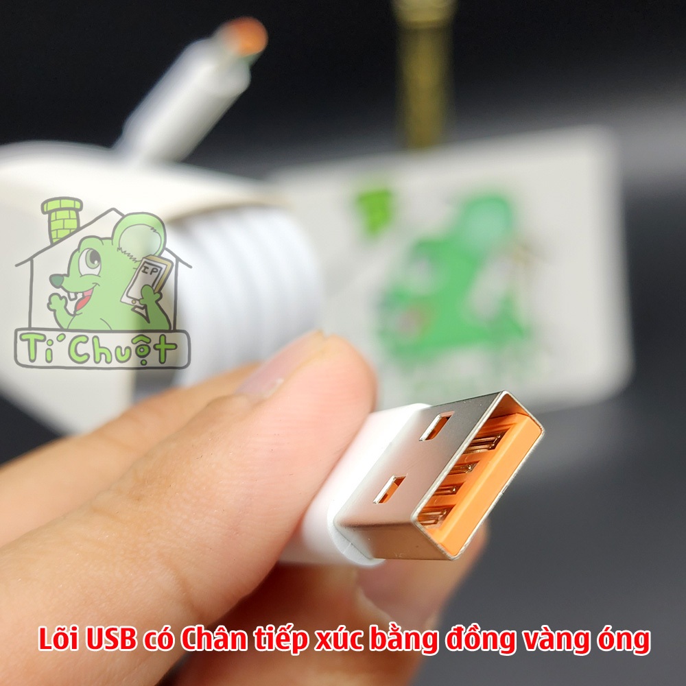 [Chính Hãng-Ảnh Thật] Cáp Sạc Siêu Nhanh 6A Huawei Honor SuperCharge Lõi Màu Cam ZIN Bóc Máy | BigBuy360 - bigbuy360.vn