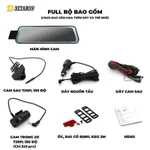 Camera hành trình gương ô tô X10 XETABON ghi hình 2k, Cảm ứng Full màn hình 10inch, Kết nối điện thoại, Bảo hành 1 năm — ảnh 7