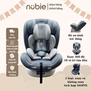 Ghế ngồi ô tô cho bé NUBIE BABY - An toàn, thông minh, đồng hành cùng bé trên mọi nẻo đường (dùng được đến 12 tuổi)