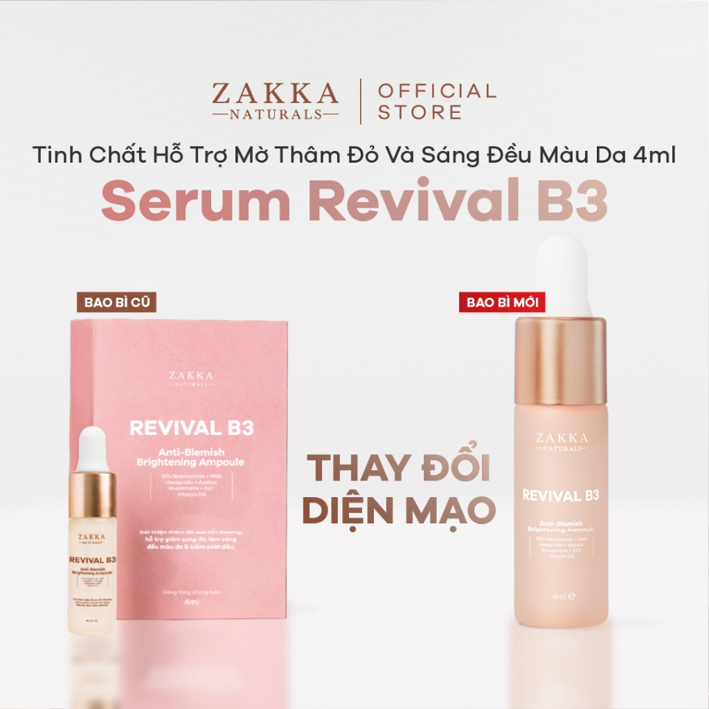 [GIFT] Tinh chất Revival B3 hỗ trợ mờ thâm đỏ và sáng đều màu da 4ml