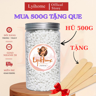 [TẶNG QUE] HŨ 500G SÁP WAX LÔNG SỮA DỪA COCONUT THƠM NHẸ DỄ SỬ DỤNG, TẨY MỌI VÙNG LÔNG  LYIHOME