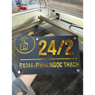 Bảng số nhà chất liệu cao cấp, bền đẹp, sang trọng nhiều kích thước theo yêu cầu