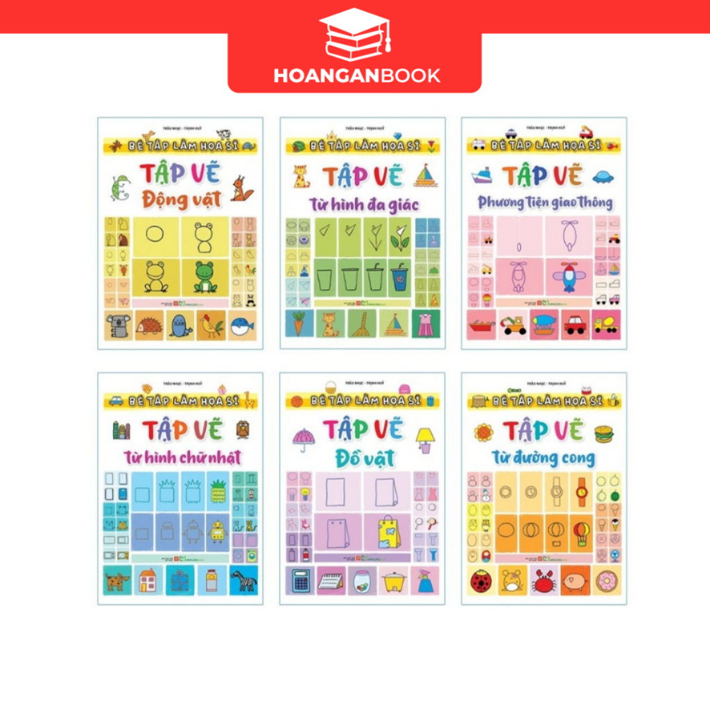 Sách: Bé Tập Làm Họa Sĩ (Lẻ 6 Cuốn)