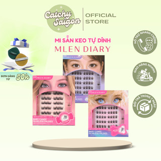 [MLEN DIARY] Mi Giả MLEN DIARY Sẵn Keo, Mi Cụm Anime Sẵn Keo Đen Tự Dính Mềm Mại
