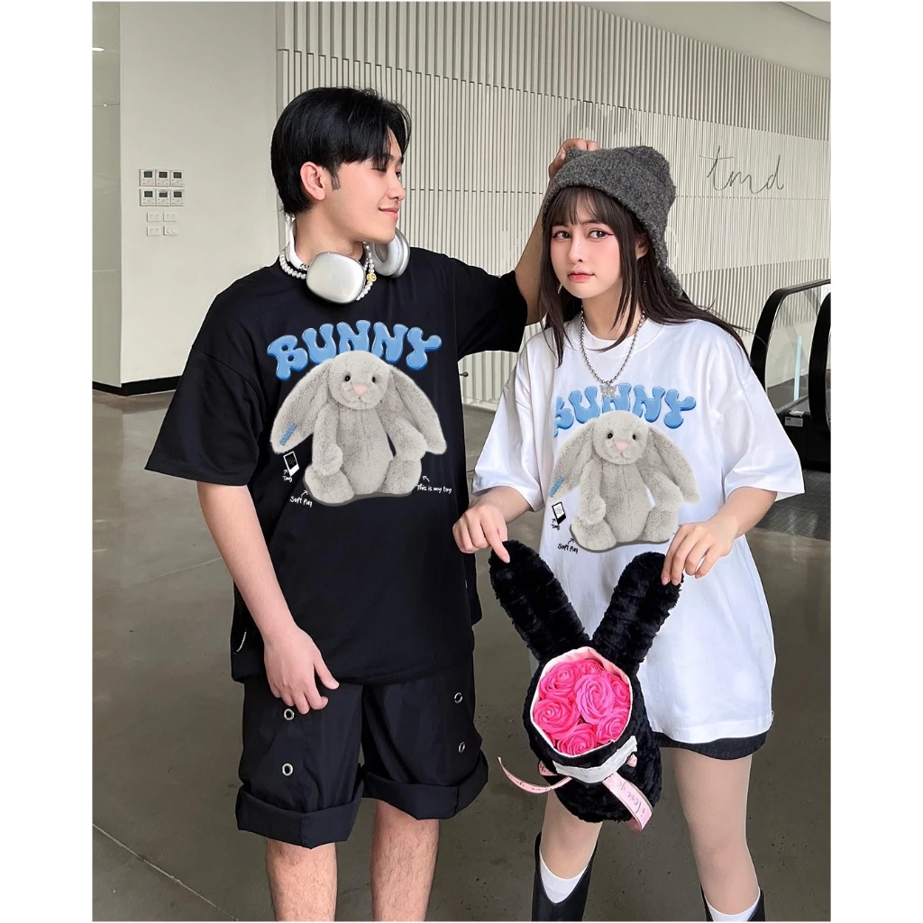 Áo Thun Unisex Tay Lỡ CARADLA Cotton Mềm Mịn Co Dãn Thoáng Mát Form Rộng thumbnail 5