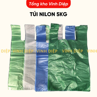 Túi Nilon Đủ Màu Kích Thước 0.7-20kg - Có Quai Xách, Phù Hợp Đóng Gói, Hàng Dai Đẹp, Giá Rẻ