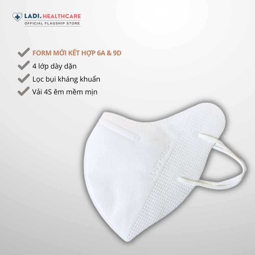 [Combo 200 Chiếc] Khẩu trang 9A PT chống nắng 5 lớp dày dặn kiểu dáng rộng rãi ôm trọn mặt