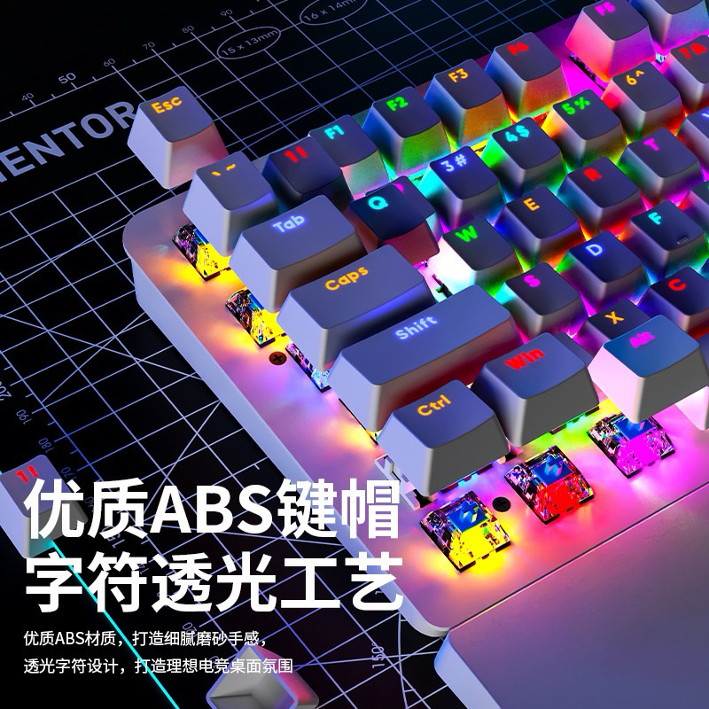Bàn phím cơ Gamming  AK104 | LED RGB | Tặng kèm kê tay tháo rời  | Khung kim loại  | Stab được căn chỉnh sẵn | Hotswap | BigBuy360 - bigbuy360.vn