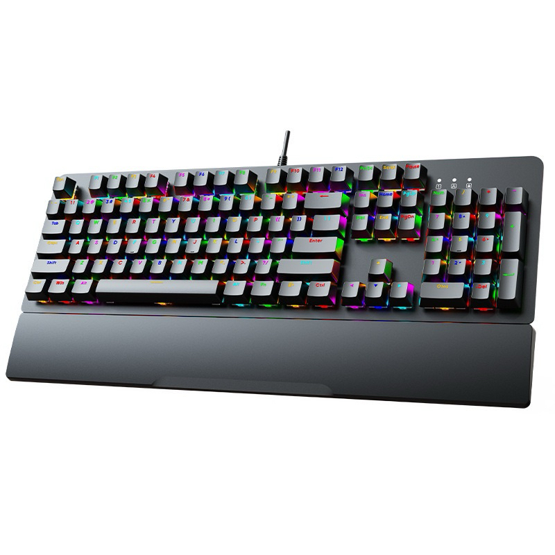 Bàn phím cơ Gamming  AK104 | LED RGB | Tặng kèm kê tay tháo rời  | Khung kim loại  | Stab được căn chỉnh sẵn | Hotswap | BigBuy360 - bigbuy360.vn