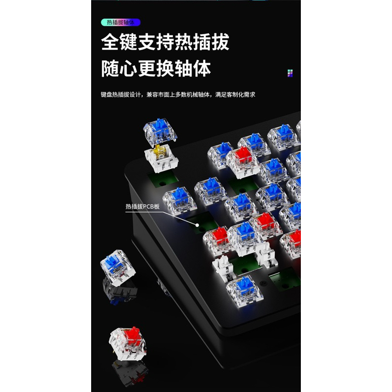 Bàn phím cơ Gamming  AK104 | LED RGB | Tặng kèm kê tay tháo rời  | Khung kim loại  | Stab được căn chỉnh sẵn | Hotswap | BigBuy360 - bigbuy360.vn