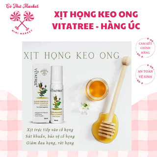 Xịt keo ong Vitatree 25ml, Vitatree Super Propolis Spray complex with Honey Úc - CÔ THƯ MARKET