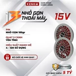 Bộ phụ kiện pin quạt siêu nhỏ gọn gắn áo điều hòa chống nắng KENKO i3 15V 10.000mah, BH 12 tháng — ảnh 4