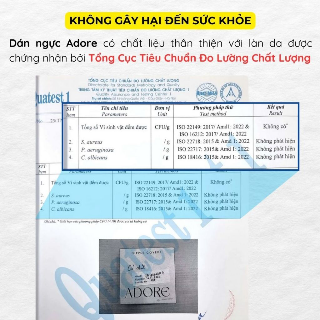 [1 Cặp] Miếng dán ngực silicon nhiệt tự thân không keo, dán ti siêu dính bảo vệ nhũ hoa Adore Việt Nam