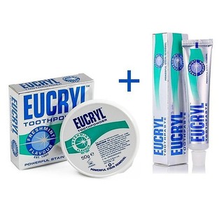 Kem Đánh Răng Eucryl Toothpaste Của Anh 62g - 50ml loại bỏ mảng bám răng - CÔ THƯ MARKET