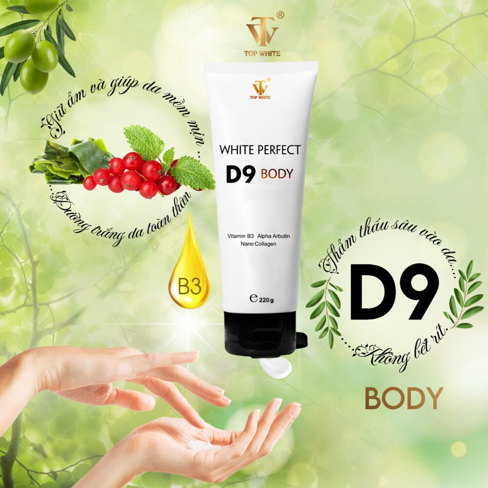 Kem dưỡng trắng da toàn thân Top White – White Perfect Body D9