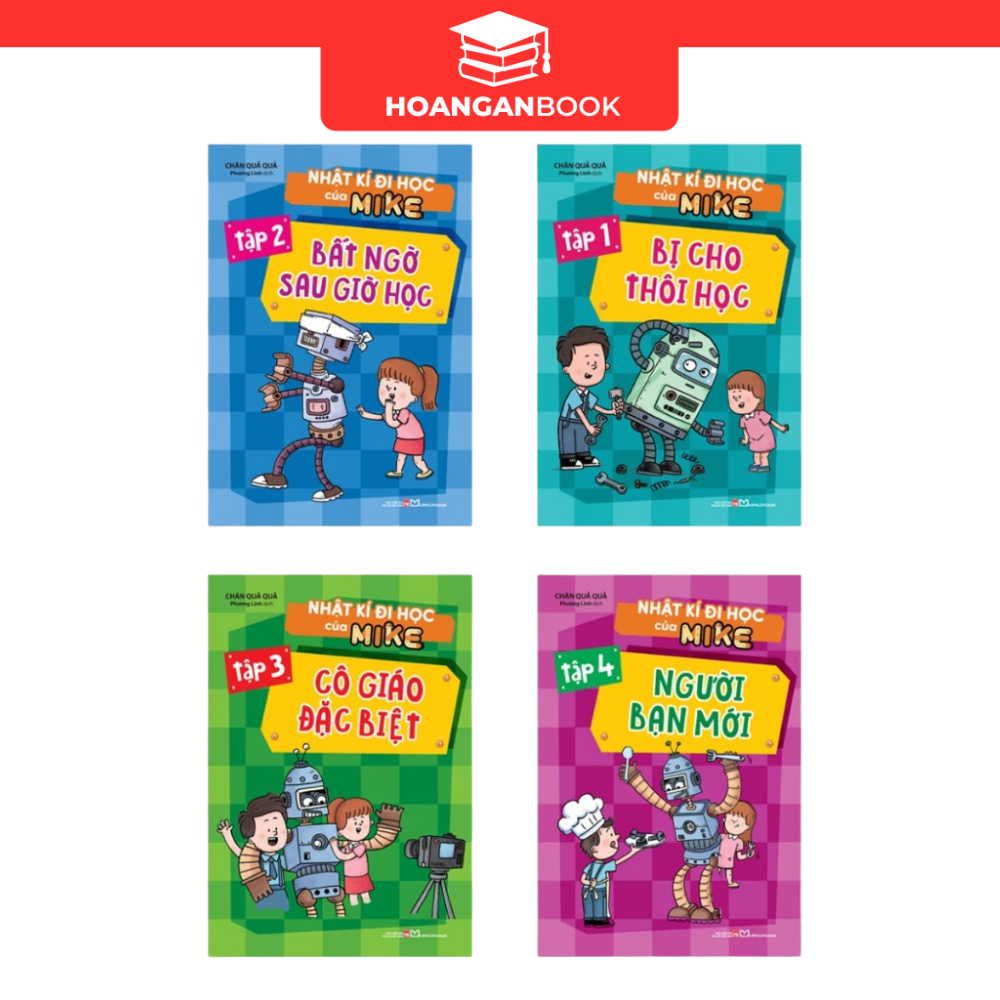 Sách: Combo Nhật Kí Đi Học Của Mike (Trọn Bộ 4 Tập) >