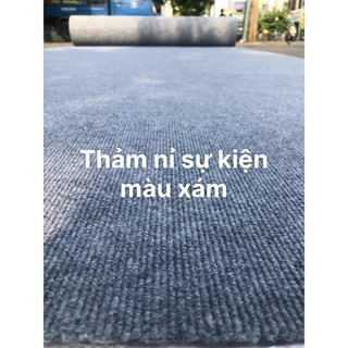 Thảm nỉ sự kiện màu xám, 1mv,1m*1m, trải văn phòng decor sự kiện bền đẹp.