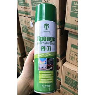 Keo xịt đa năng PJ- 77 xịn, 2 chai ,dung tích 600ml/ chai ,xịt dán sàn tường siêu chắc