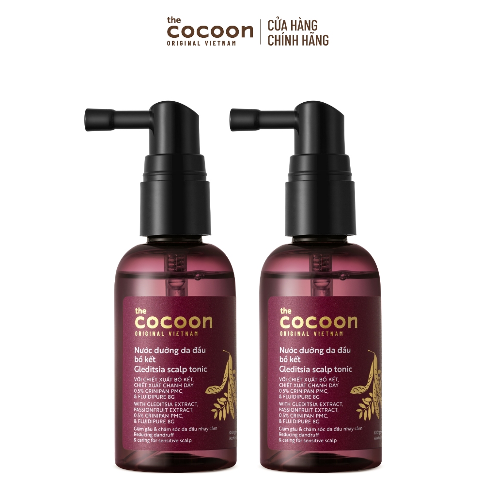HÀNG TẶNG KHÔNG BÁN - Combo 2 Trial size - Nước dưỡng da đầu bồ kết Cocoon giảm gàu và chăm sóc da đầu nhạy cảm 50ml